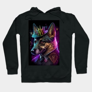 Fantasy German Shepherd Dog AI Art Hoodie